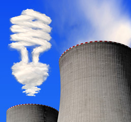 Nuclear power plant Temelin in Czech Republic Europe