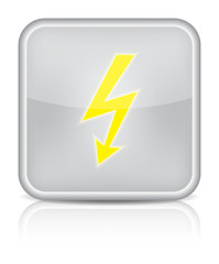 lightning icon on white background