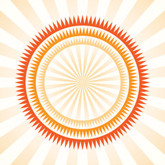 Stylized sunflower vector  image
