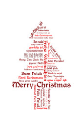 Merry Christmas - Frohe Weihnachten Tagcloud - 47015605