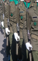 Soldiers in army Parade