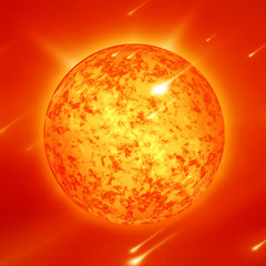 Sun in outer space