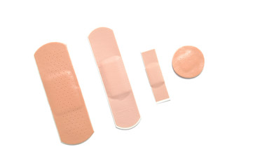 Different sizes of adhesive bandage