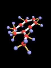 Molecule, 3D render.
