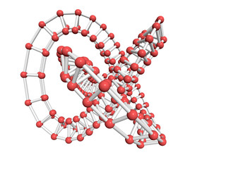 Molecule, 3D render.