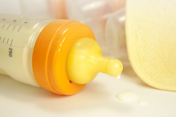 feeding bottle of milk