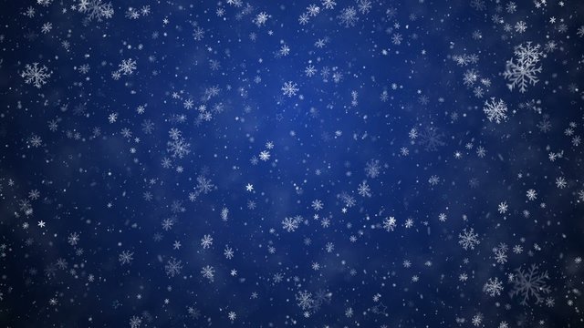 New Year's winter snow background