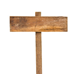 Old wooden sign.