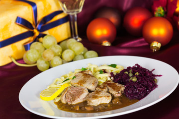 Medaillons (Filet) mit Sosse, Festessen