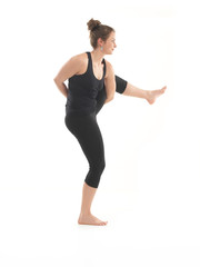 advanced yoga posture demonstration
