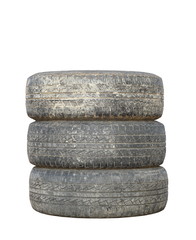 old dirty tires