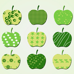 Set of apple icon