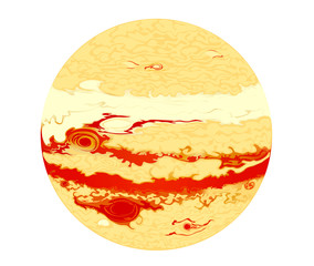 Vector images Jupiter planets in the universe
