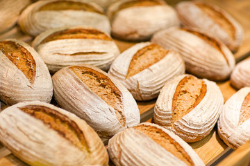 Rye bread in hypermarket