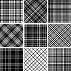 Set of seamless tartan patterns - 47028420