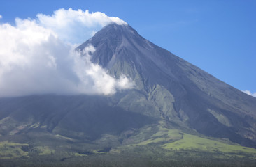 Plakat Mount Mayon wulkan Luzon Filipiny