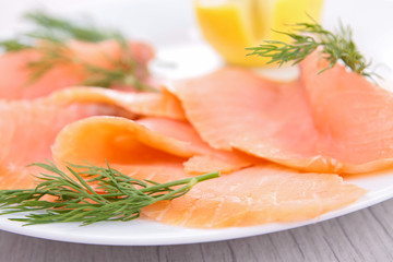 smoked salmon