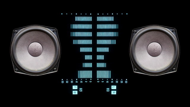 music graphic equalisers and audio analysis clip