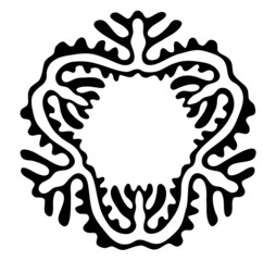 vector ethnic ornament on white