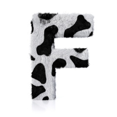HQ Animal Fur Letters - Dalmatian F