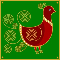 GALLINELLA PAVONCELLA CORALLO