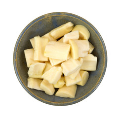 Hearts of palm in bowl