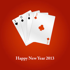 Happy New Year 2013. Vector cards
