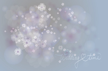 Wedding time / Fairy floral background - 47035881