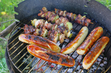 Grillen Schaschlik - barbecue shashlik 01