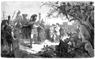 Naklejka premium Antique Roman General (Coriolanus)