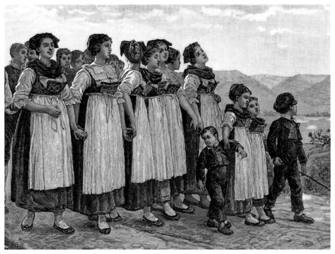 Peasant Girls - 19th century
