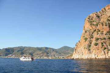 Alanya city view from the sea