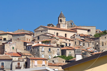 Panoramic view of Scalea. Calabria. Italy.