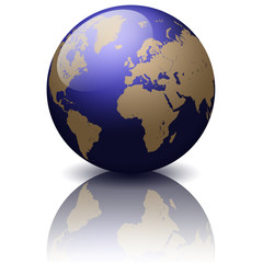 3D Globe Globus Weltkugel Weltkarte World Map Erde Earth