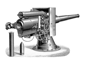 Fototapeta premium Cannon - Militaria end19th century