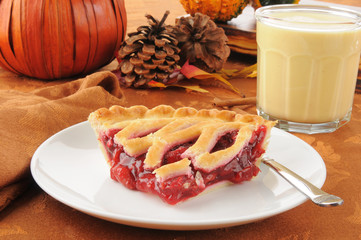 Cherry pie with egg nog © MSPhotographic
