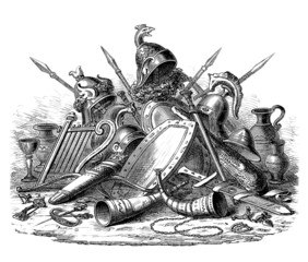 Obraz premium Nordic/Germanic Weapons, Jewels, etc. - 13th century