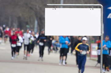 Laufveranstaltung - Schild