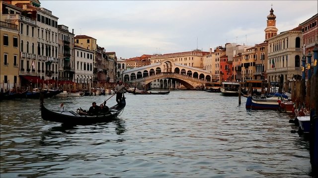 View of the Grand Canal in Venice
