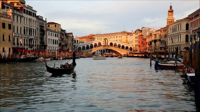 View of the Grand Canal in Venice