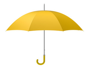 yellow umbrella - obrazy, fototapety, plakaty