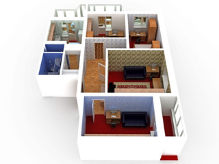 Plan of the house on a white background №4