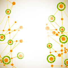 molecular structure, abstract background