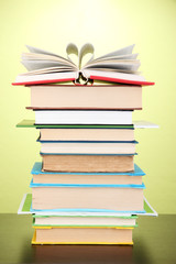 Stack of interesting books and magazines