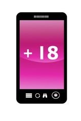 Contenu pour adultes sur un téléphone portable