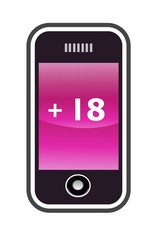 Contenu pour adultes sur un téléphone portable