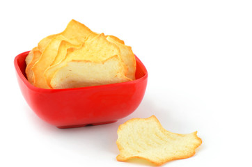 Baked potato chips