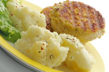 Mashed Potato and Meat Rissoles