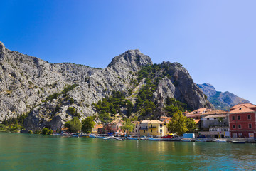 Fototapeta premium Town Omis in Croatia