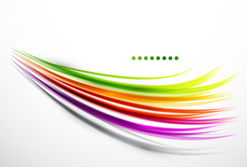 Colorful wavy lines